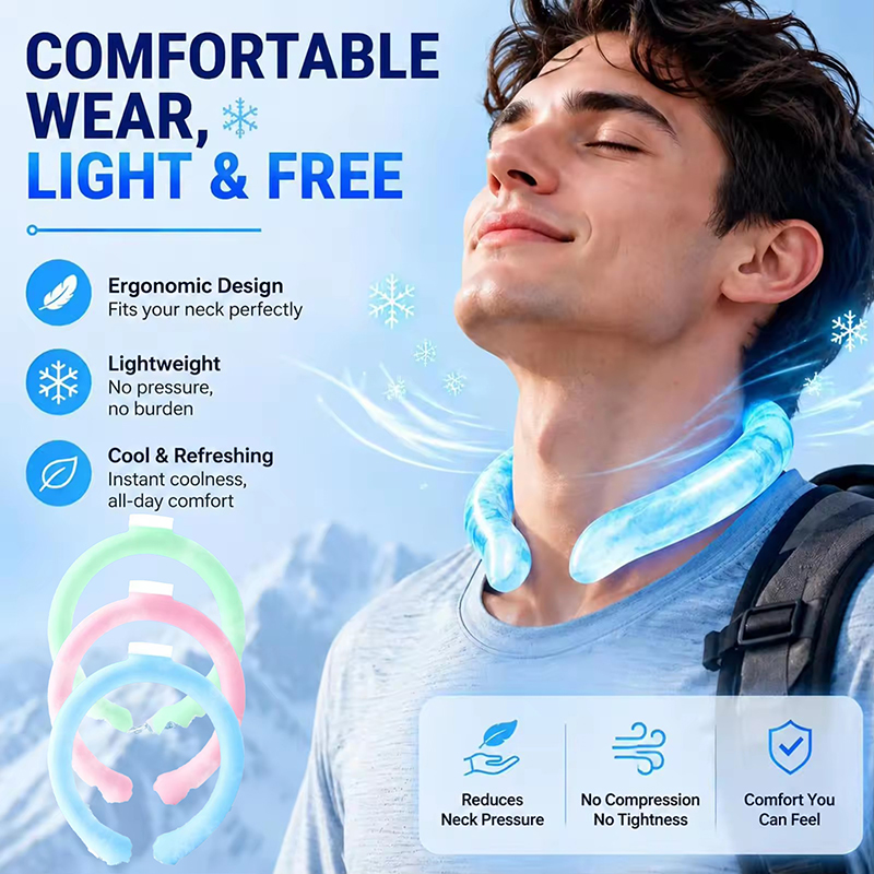 Health Wellness And Fitness - Anello Refrigerante per il Collo Estivo,